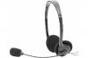 DACOMEX Casque-Micro St�r�o Ajustable USB noir