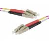 JARRETIERE OPTIQUE DUPLEX OM4 50/125 LC-LC MULTIMODE 10M