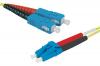 Jarreti�re duplex 2.0 mm OS2 SC-UPC/LC-UPC jaune - 10 m