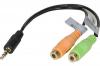 Adaptateur micro et casque st�r�o PC99 vers jack 3,5mm CTIA