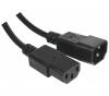 Rallonge d'alimentation C14 / C13 noire - 1,8 m