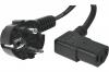 Cordon d'alimentation PC CEE7 / C13 coud� noir - 3,0 m