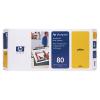 HP t�te d'impression 80 jaune 4400 pages