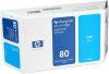 HP 80 cyan haute capacit� 4400 pages