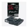 Ruban BROTHER TZ141 pour �tiqueteuses (noir/transparent) 18 mm lamin� et perfor�