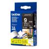 Ruban BROTHER TZ325 pour �tiqueteuses (blanc/noir) 9 mm lamin� et perfor�